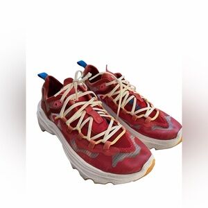 Sorel Kinetic Breakthru Tech lace up Orange and White Sneakers size 8